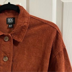 BDG Corduroy Urban Outfitters Burgundy Shirt Jacket